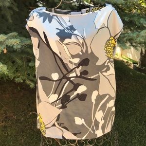NY&C Blouse Gray yellow and black